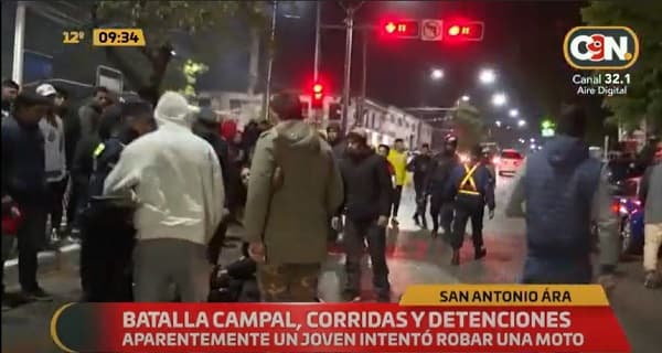 Intento de robo, golpiza y detención en fiesta patronal