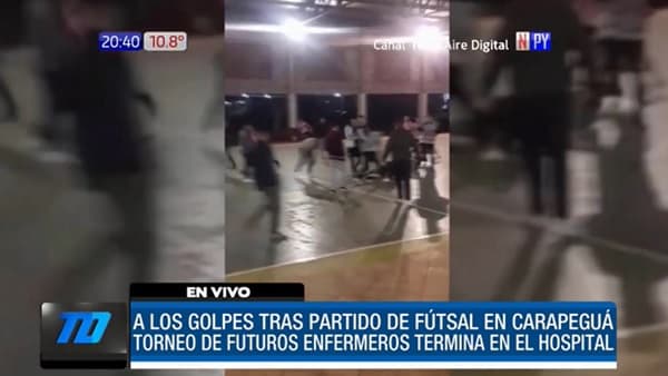 A los golpes acaba encuentro de confraternidad de estudiantes