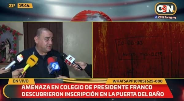 Hallan otra advertencia de masacre en colegio