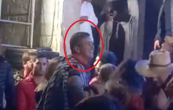 Peña es captado “gozando” al son de la polca liberal 