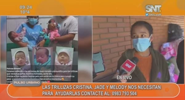 Trillizas necesitan la ayuda de la ciudadanía