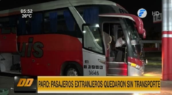 Terminal de la capital está vacía por paro de buses