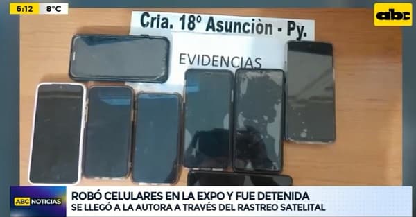 Capturan a mujer con celulares en su poder tras robos en la Expo