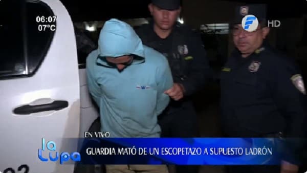 Guardia mata de un escopetazo a “ladrón” en Mariano