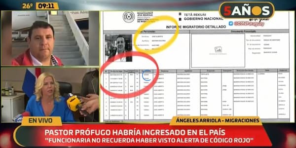 El “narcopastor” ingresó al país, pero se desconoce su paradero, confirman