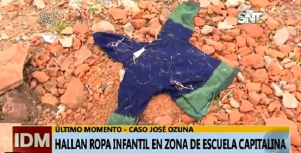 Hallan ropa parecida a la del niño desaparecido José Ozuna
