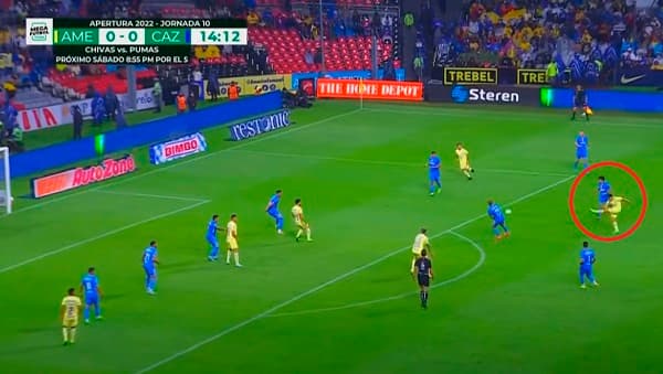 Cachorro marca golazo en paliza histórica del América 