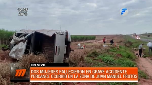 Dos mujeres fallecen tras ser embestidas por camioneta