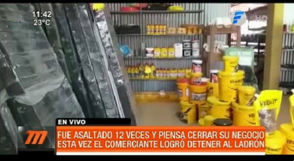 Ferretería fue asaltada 12 veces y dueño decide cerrarla