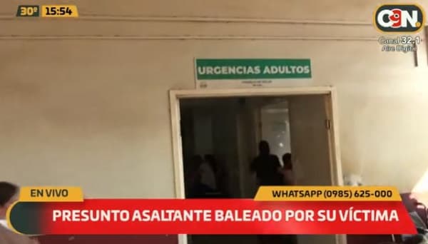 Víctima hiere de bala a “asaltante” en Ciudad del Este