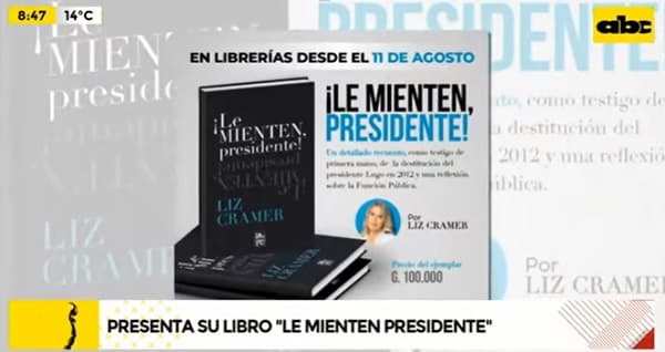 Exministra Cramer lanza libro sobre entretelones del juicio contra Lugo