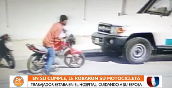 Trabajador sufre robo de moto en su cumpleaños