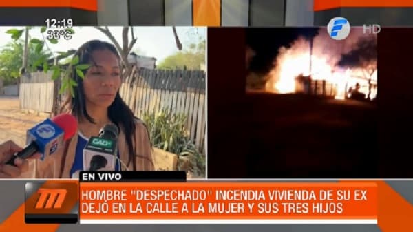 Mujer denuncia a su expareja por quemar la vivienda que alquilaba en Concepción