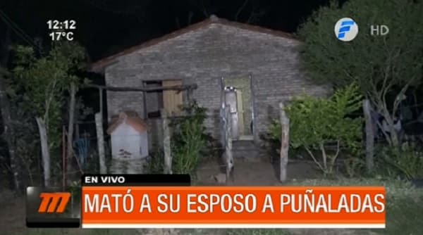 Denuncian que mujer apuñaló y mató a su marido en Atyrá