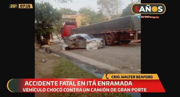 “Robamotos” muere tras choque en Itá Enramada