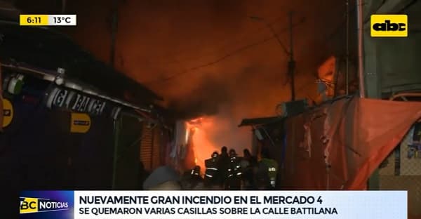 Nuevo incendio en el Mercado 4 genera pérdidas y sospechan que fue provocado