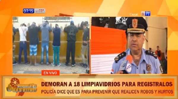 Policía demora a limpiavidrios tras múltiples denuncias