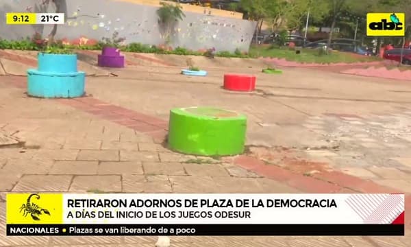 Desaparecen polémicas cubiertas de Plaza de la Democracia 