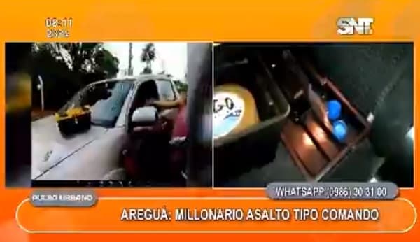 Areguá: Delincuentes se llevan más de G. 75 millones en asalto 