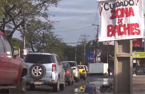 Avenida Mariscal López: “Zona de baches”