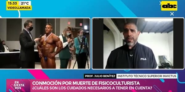 Profesor habla sobre preparación de atletas, ante muerte de fisicoculturista