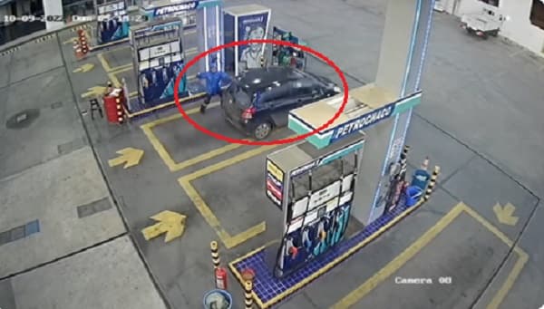 Detienen a mujer que huyó sin pagar por combustible en Luque