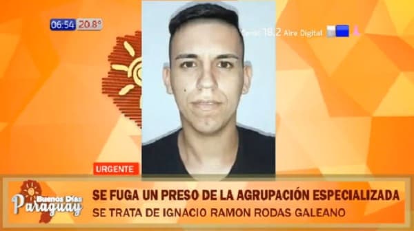 “El menos indicado” se fuga de la Agrupación Especializada