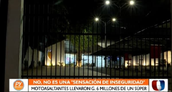 Asaltan supermercado en el centro de Luque