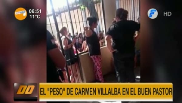 Video evidencia el “liderazgo” de Carmen Villalba en el Buen Pastor