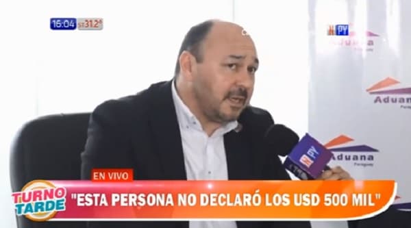 Aduanas confirma que brasileño no declaró los USD 500.000