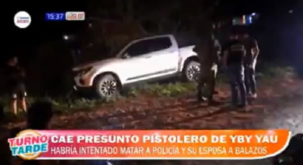 Detienen a sospechoso de disparar a policía y pareja en Yby Yaú