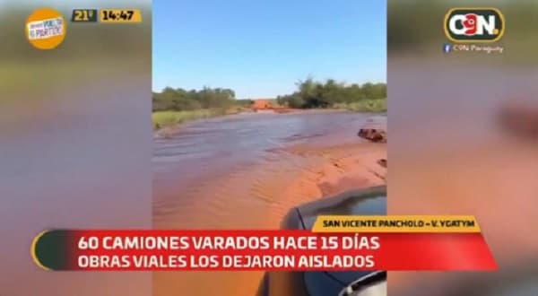 Unos 60 camiones están varados hace más de 15 días en San Pedro, reportan
