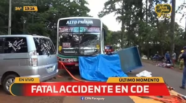 Padre e hijo mueren en accidente de tránsito en Ciudad del Este