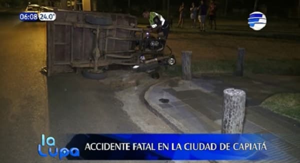 Hombre muere tras chocar con su motocarro en Capiatá