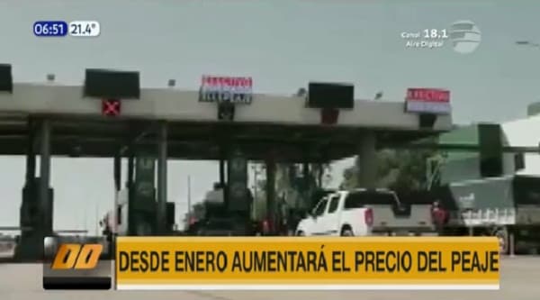 Anuncian aumento de precio en peajes del tramo de Tape Porã