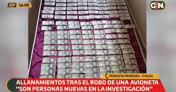 Incautan dinero y armas en búsqueda de implicado en robo de avioneta
