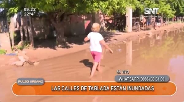 Tablada Nueva bajo agua y vecinos piden asistencia a comuna capitalina