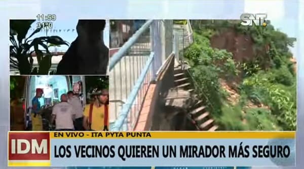 Ita Pytã Punta: Vecinas desmienten a Nenecho sobre vallado en el mirador