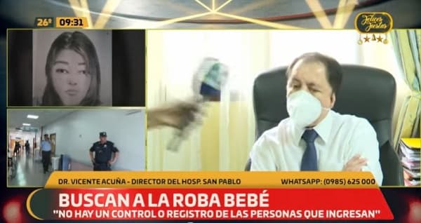 Recién nacida robada del Hospital San Pablo sigue sin ser localizada