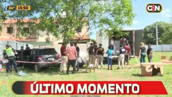 Delincuentes abandonan camión en intento de asalto en Luque