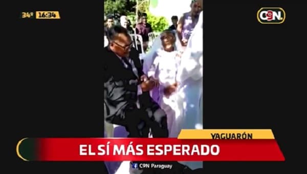 Pareja se casa luego de 52 años de convivencia en Yaguarón