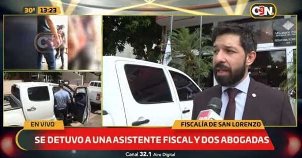 Fiscal explica caso de detención de asistente y abogadas por pedido de dinero