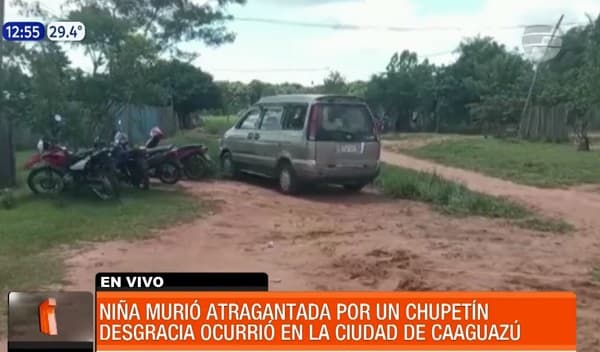 Niña muere atragantada con un chupetín 