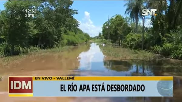 Preocupación en Vallemí por el nivel del río Apa que sigue subiendo