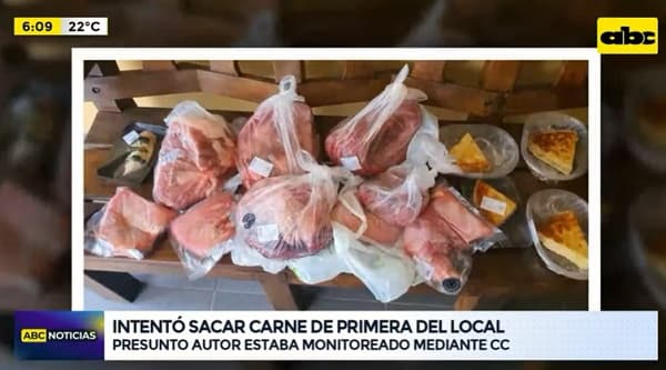 Detienen a un hombre por robo de carne en supermercado gourmet