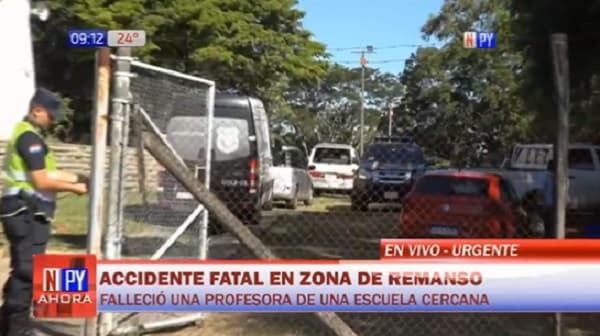 Docente muere tras ser arrollada por transporte escolar frente a colegio en Mariano