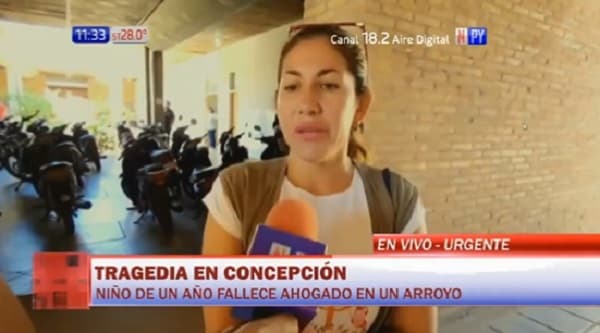 Niño de un año fallece al caer a arroyo en Concepción
