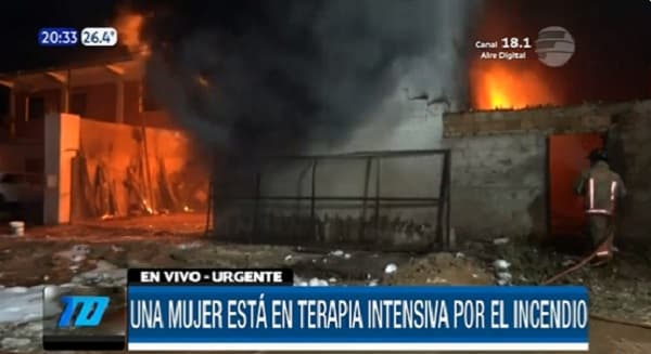 Padre e hija sufren heridas tras incendio en Villa Elisa