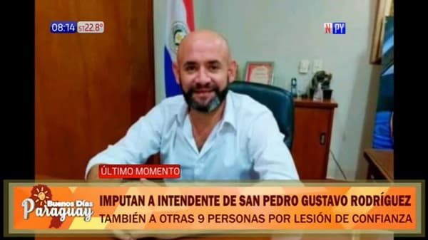Imputan al intendente de San Pedro por lesión de confianza