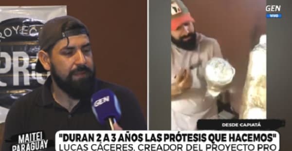 Joven fabrica prótesis ortopédicas artesanales para ayudar a personas con discapacidad